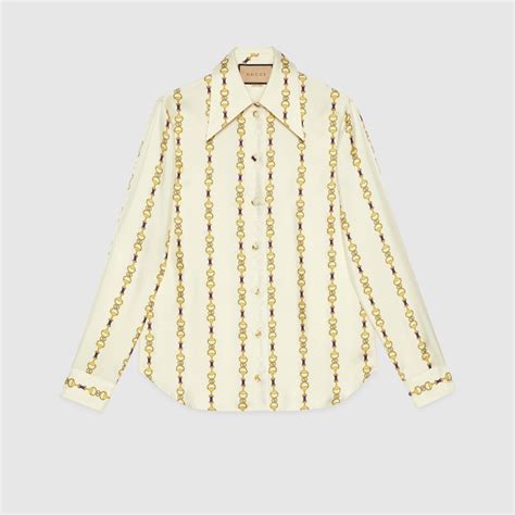 gucci skinny horsebit print shirt 2010 collection|Gucci Equestrian .